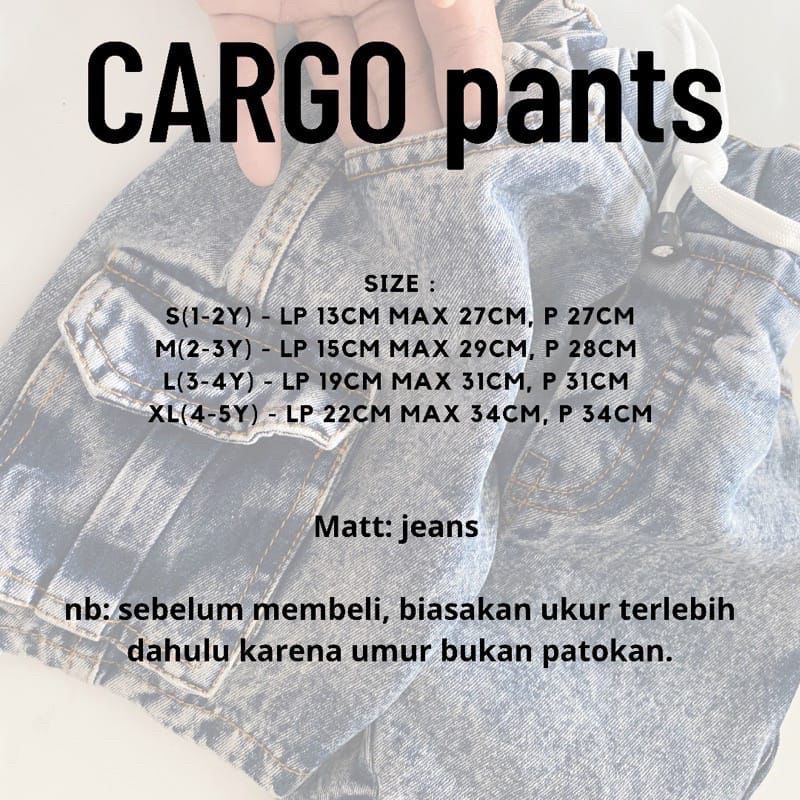 CARGO PANTS / CELANA JEANS ANAK