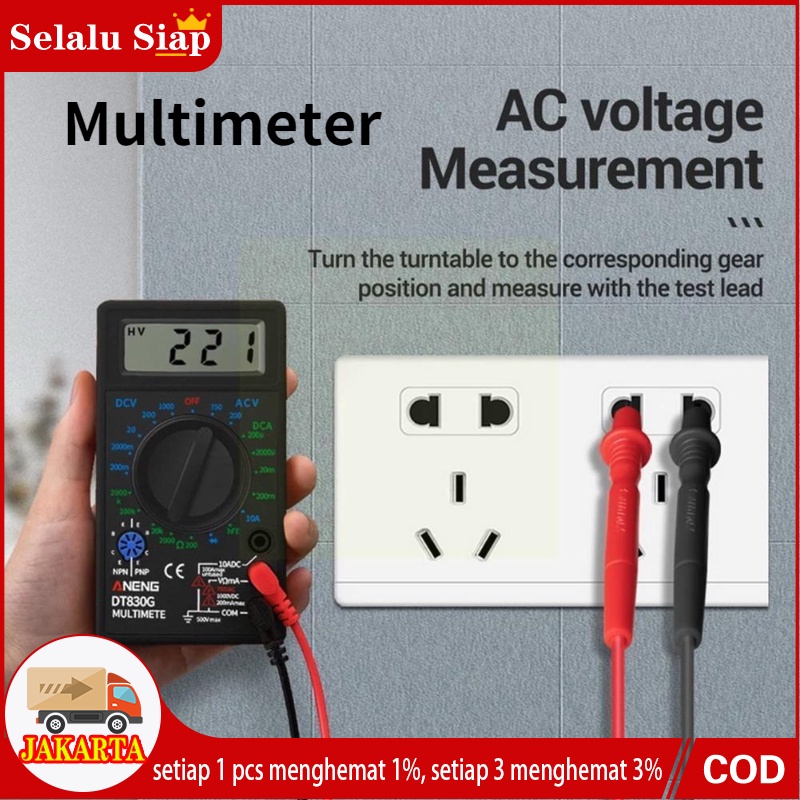 22V Digital Multimeter / Multitester / Avometer DT-830G dt-830b