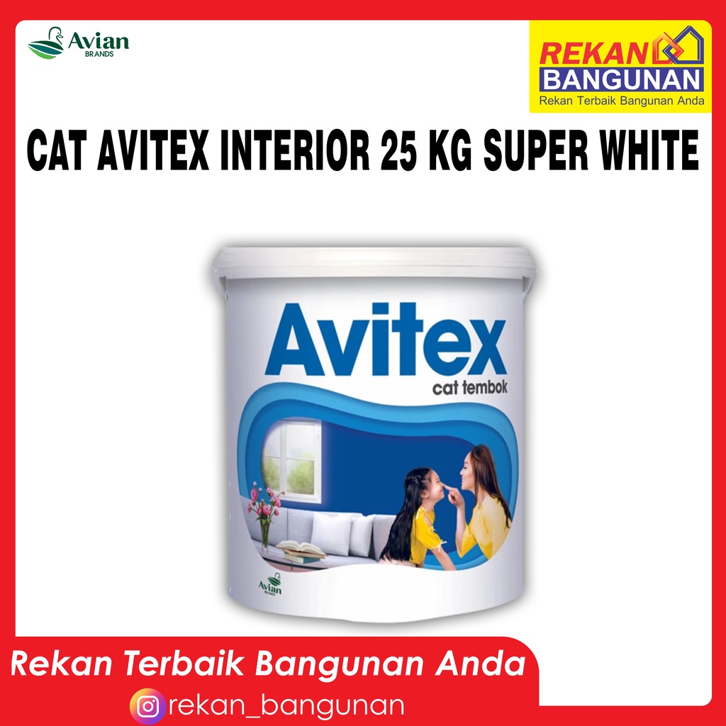 Jual Cat Avitex Interior 25 Kg Super White Shopee Indonesia 0242