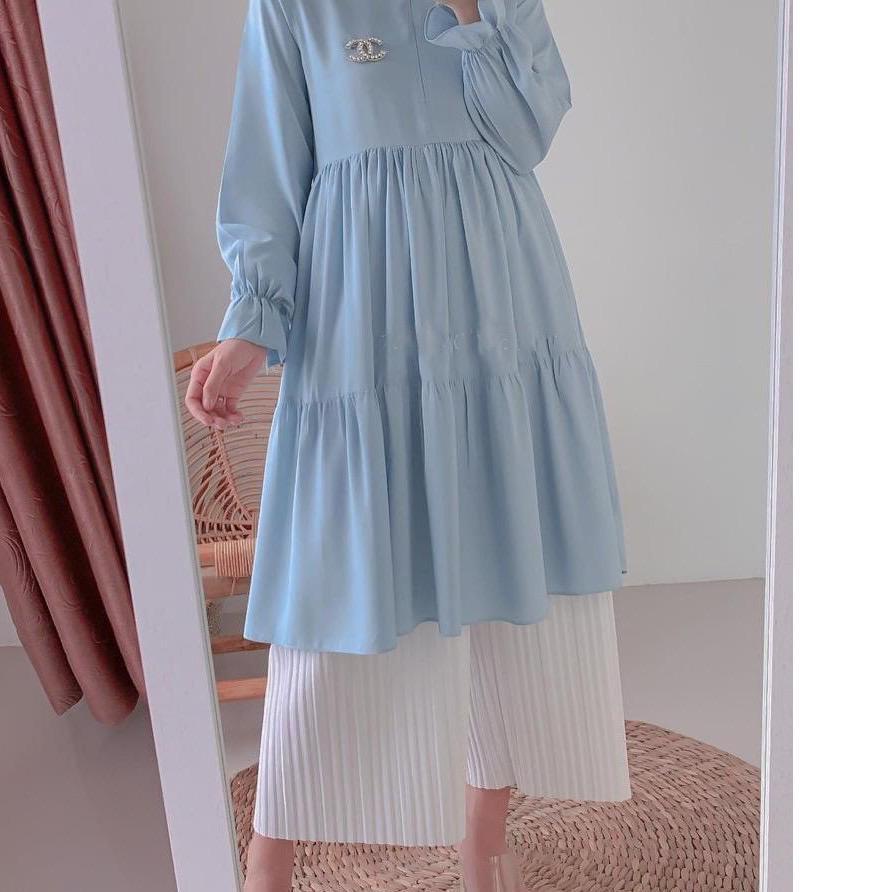 Terbaik  ATASAN MUSLIM WANITA JUMBO  SORAYA TUNIK POLOS JUMBO WANITA MUSLIM / / TERLARIS / TERMURAH