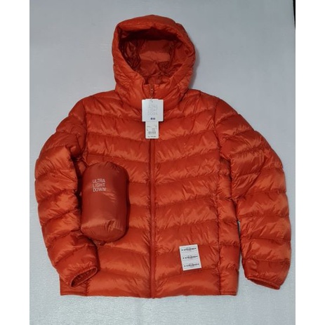 Uniqlo Ultralight Down Jaket Outdoor packable Original Warna Orange