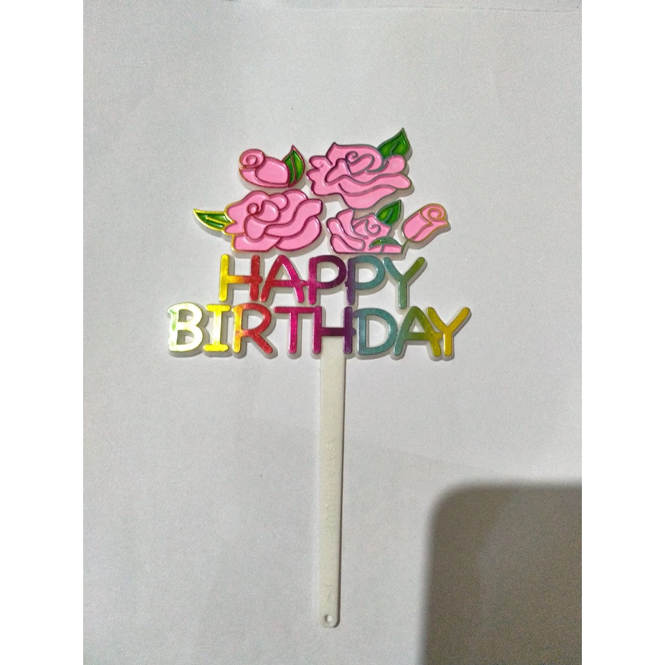 Tusukan Hiasan Kue - Cake Topper HBD