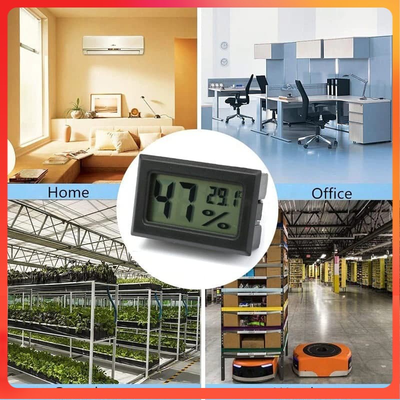 Termometer Ruangan Kandang Mesin Tetas Termurah Suhu Kelembapan Digital Mini Thermometer