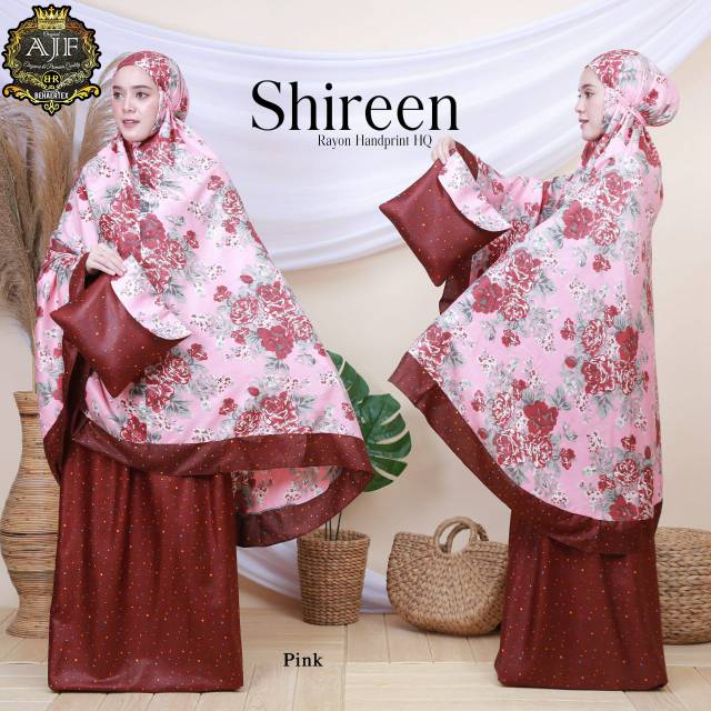 MUKENA SHIREEN - BAHAN RAYON HANDPRINT - MUKENA DEWASA