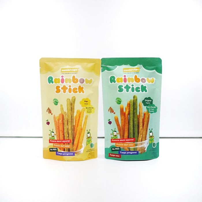 Sunkrisps Rainbow Stick 50 gr Camilan Anak