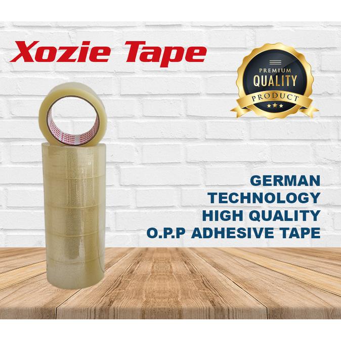 

1 Dus Lakban Bening Xozie Tape 48Mm 2" 90Yard Lakban Packing Paket - Bening Fauzinarman