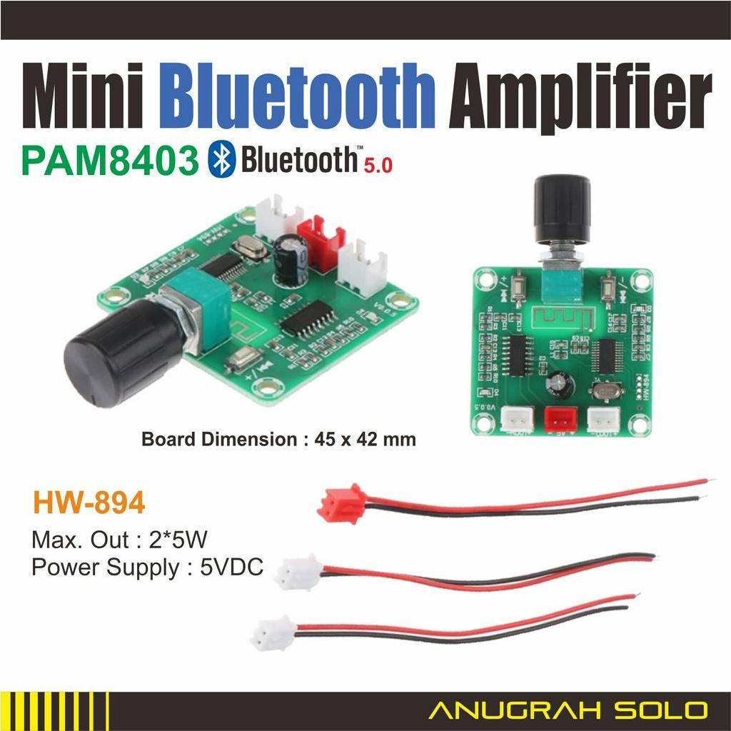 PAM8403 Stereo Bluetooth Amplifier Mini 2x 5W Bluetooth 5.0