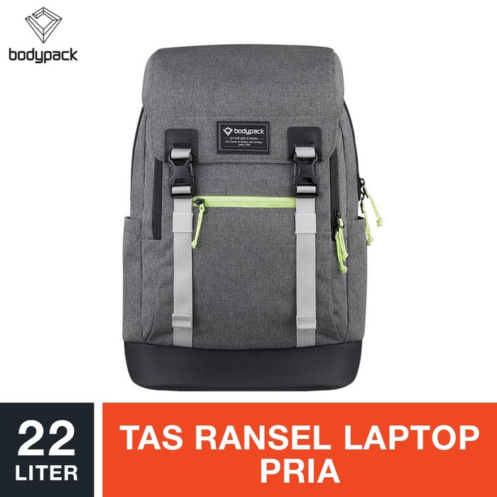Hot sale    Bodypack Prodigers New York Laptop Backpack - Grey    Hanya di shopee