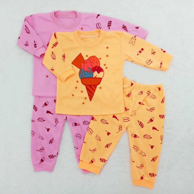 [Ss-8057] Pakaian Bayi 0-12bulan, Baju Tidur Anak Perempuan, Piyama Bayi, Setelan Anak