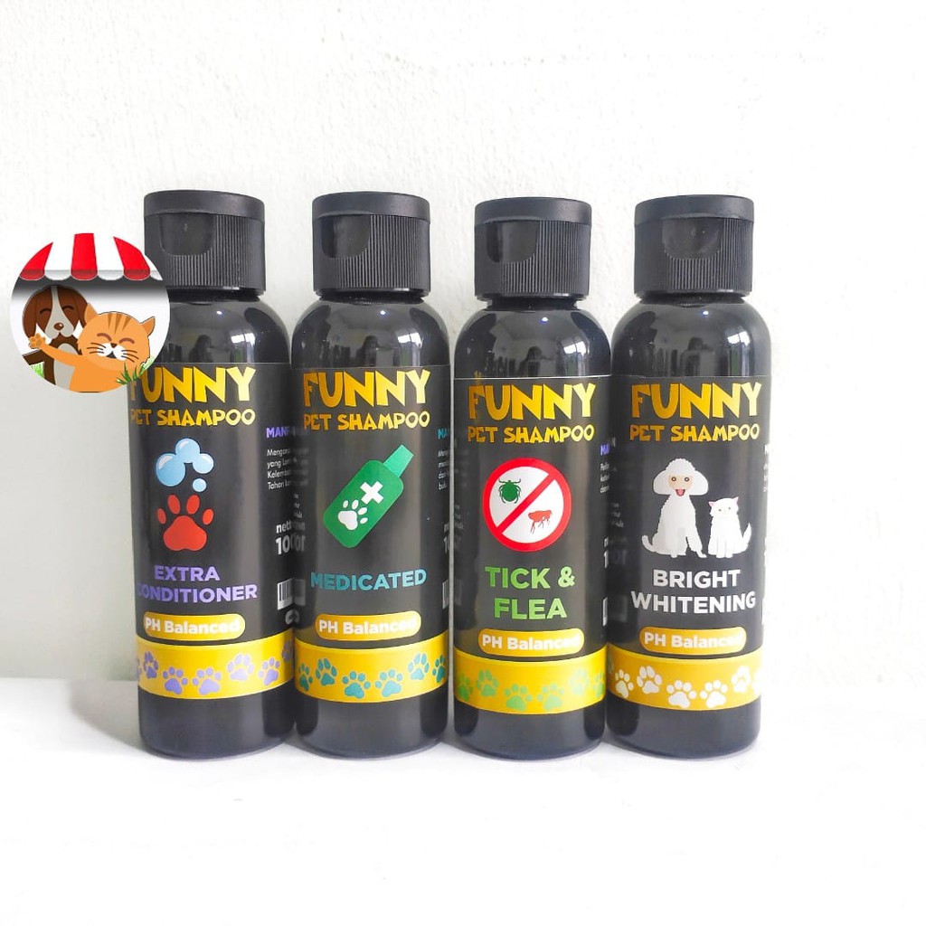 Shampoo Kucing Anjing Funny Pet Shampoo 100ml Shampo Hewan Murah Berkualitas