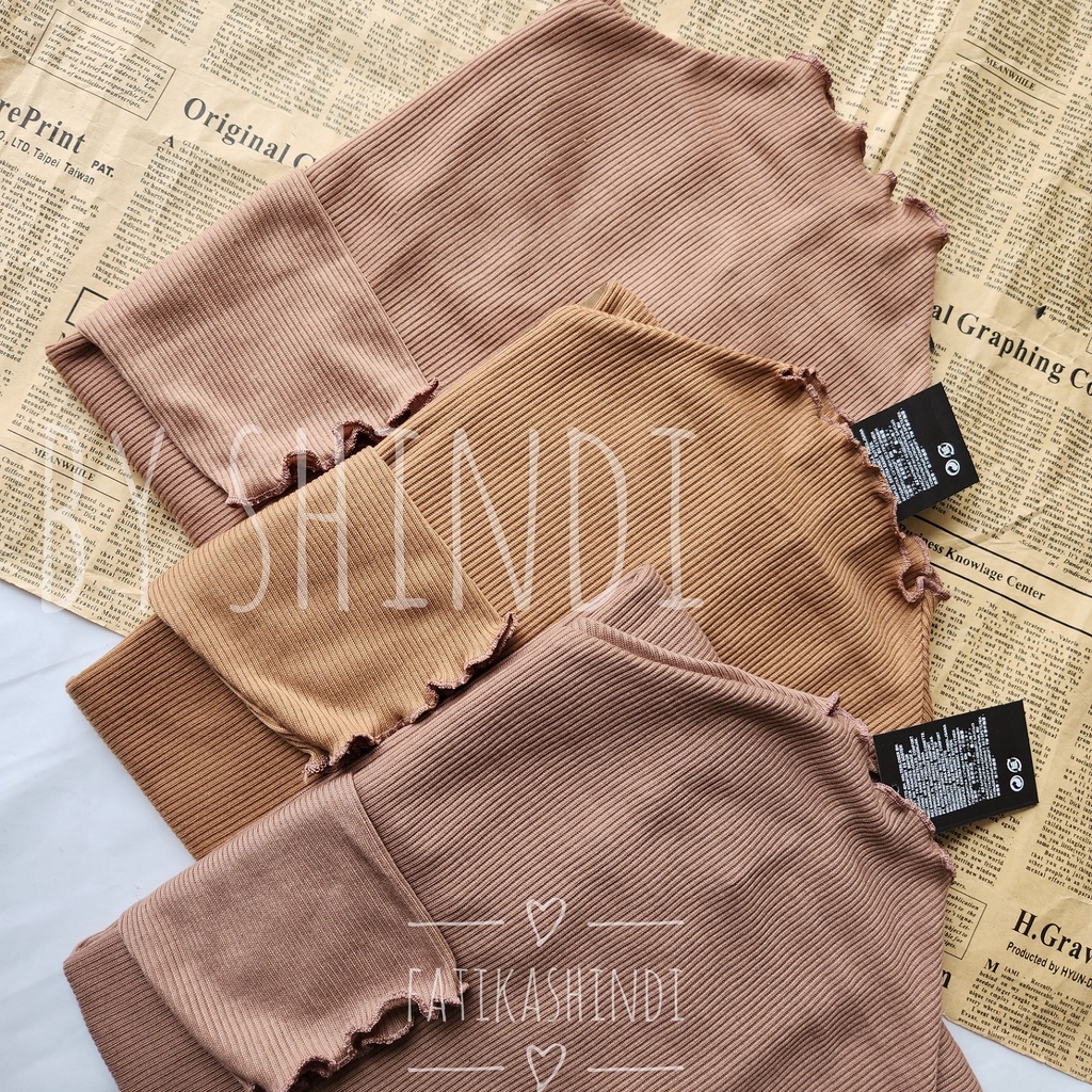 By Shindi - Inner Lengan Panjang / Turtleneck  Inner / Sleeveless Inner
