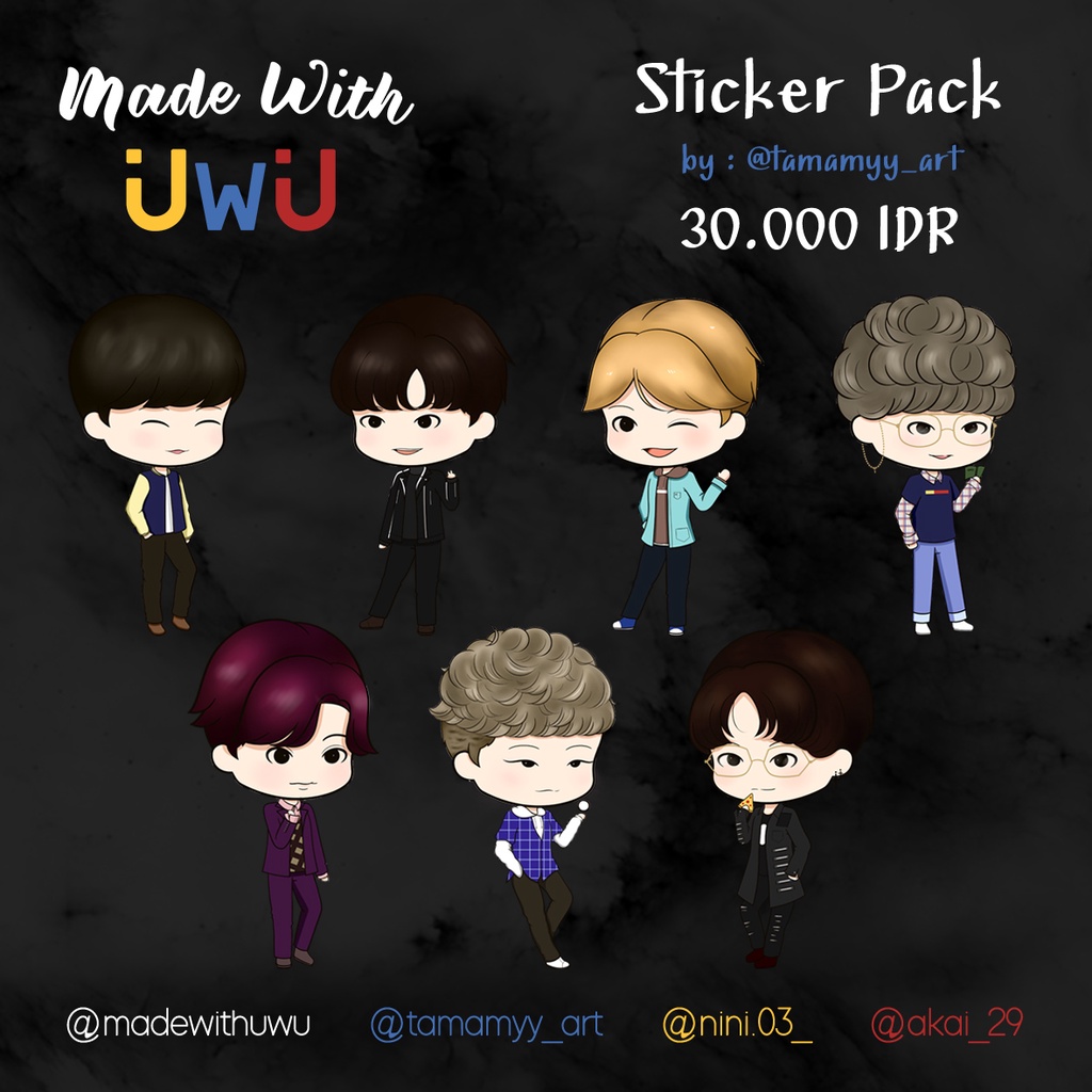 

[ UwU Ch. / Made With UwU ] Monsta X Destroyer Sticker Pack [ CFV1 ]
