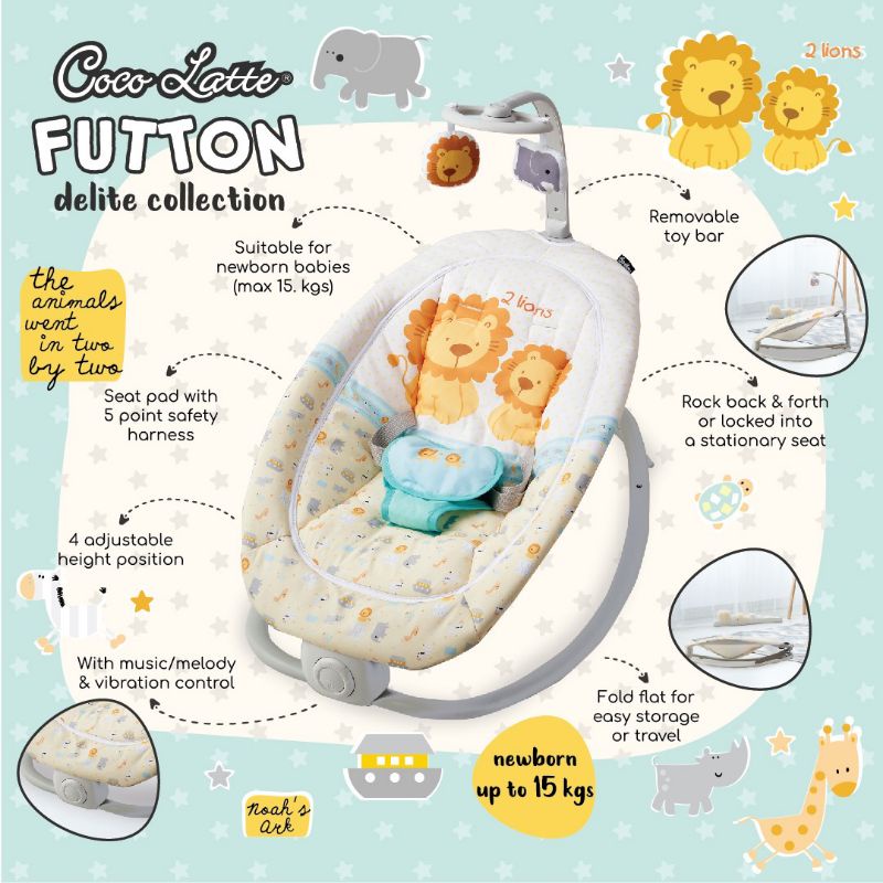 Cocolatte rocker futton delite collection kursi ayun bayi