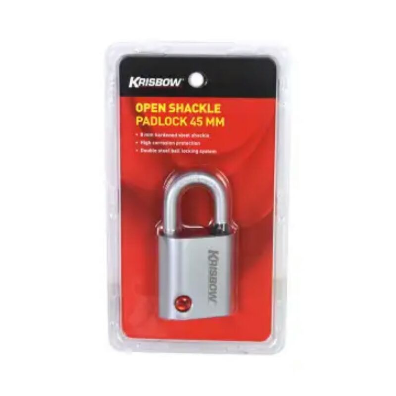 gembok open shackle krisbow 4.5cm zink alloy / gembok pagar krisbow