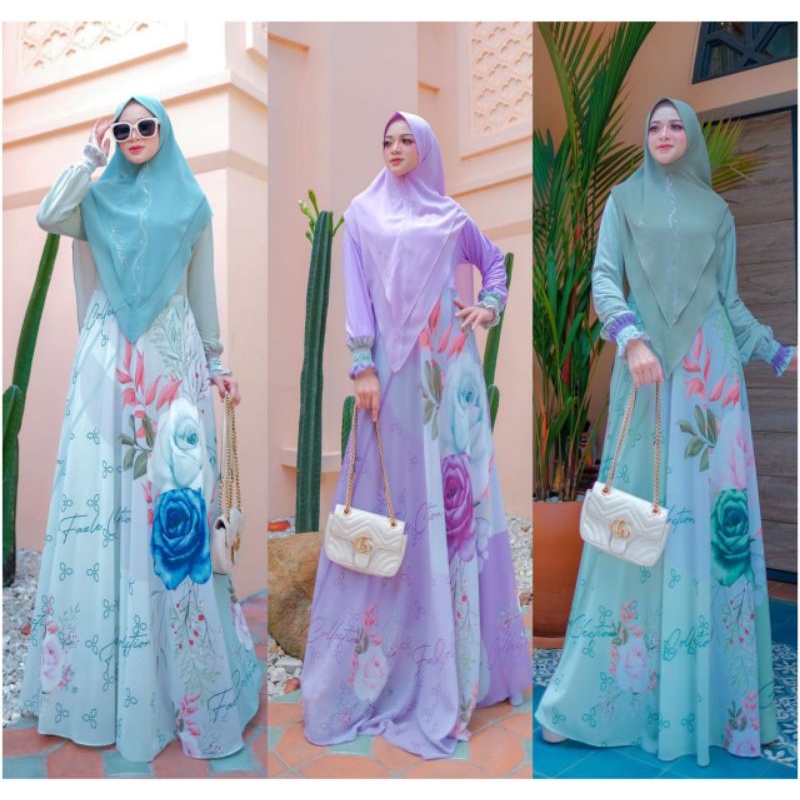 ROSALINDA SYARI BY FAZLE COLLECTION GAMIS SYARI MURAH