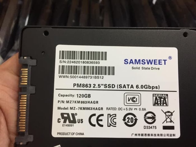 SSD 120GB SAMSWEET SPEED READ 550MBPS WRITE 160MBPS