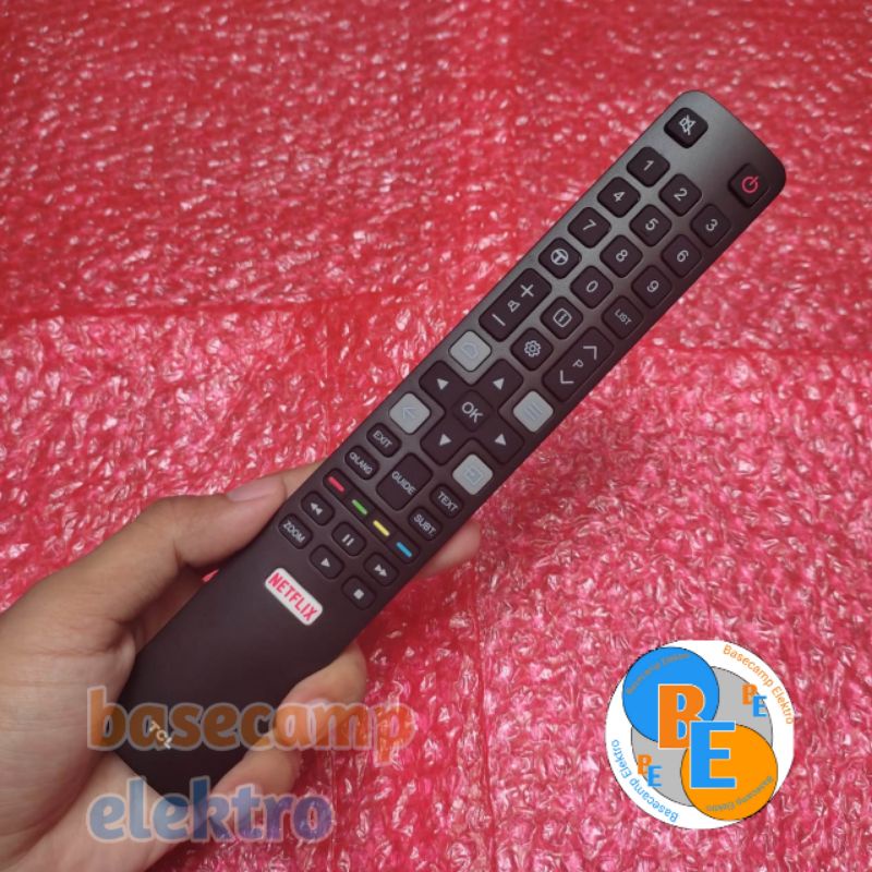 Remot TV TCL Android Model Baru 100% Original Bonus Batu Baterai AAA 4 Pcs Remote TV TCL Android Semua Tipe Remote TCL Android TV Series