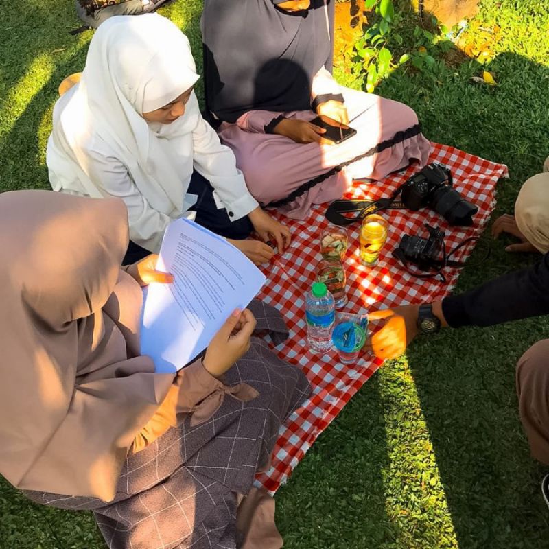 Tikar Piknik / Tikar Fotografer / Motif Kotak-Kotak