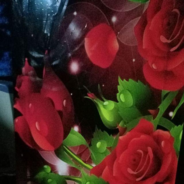 Stiker Kulkas Mawar Merah