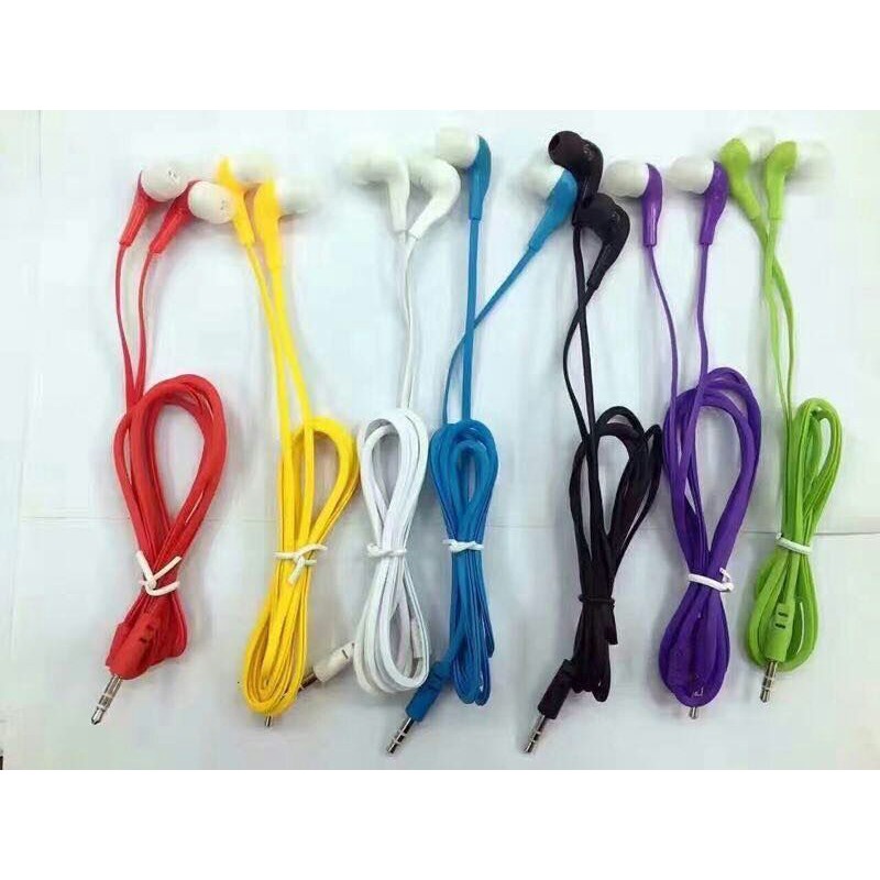 HF HEADSET EARPHONE HANDSFREE MUSIC ANGEL BUDS WARNA WARNI KUALITAS BAGUS PACKING CANTIK