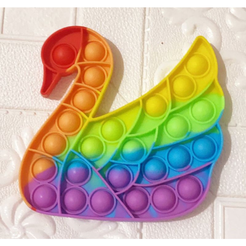 (FREE KELERENG) POP IT RAINBOW JUMBO POP IT MURAH-angsa