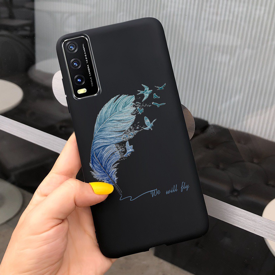 Soft Case Vivo Y20 Y20i Y30 Y50 Y30i Y11s Y12s Y20s 2021 2020 Casing Fashion Leopard Matte Cover Vivo 1938 1935 V2029 Case-2