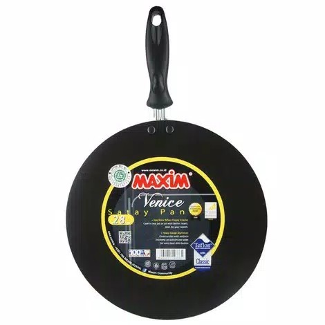 ( 28cm ) Wajan Pemanggang (ikan / Sate) Teflon 28 Cm Maxim Venice Satay Pan