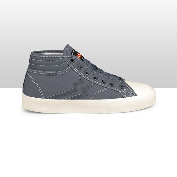 Geoff Max Factory - Maverick Mid Grey White (Grade B) | Sepatu Pria | Casual | Sneakers |