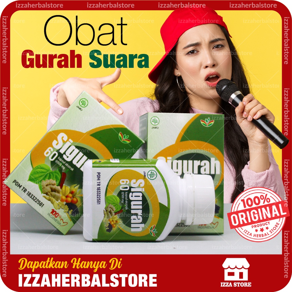 Obat Gurah Dahak Dan Lender Hidung Dan SUARA MERDU Dan Jernih KAPSUL SIGURAH Herbal Original