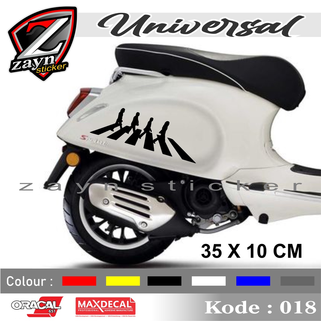 TERMURAH, LIST CUTTING STICKER ABBEY ROAD AR VESPA SCOOPY GENIO VINO DLL 018