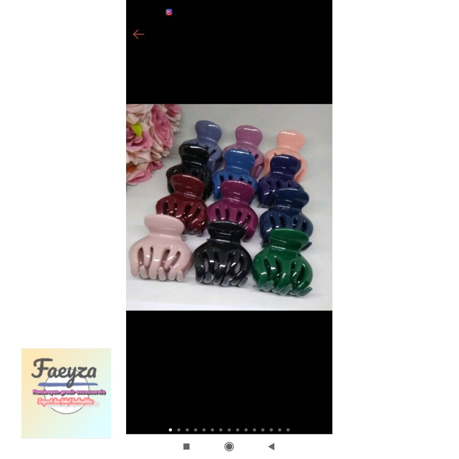 grosir terbaru 12 pcs jepit rambut jedai cakar 10 glosy murmer