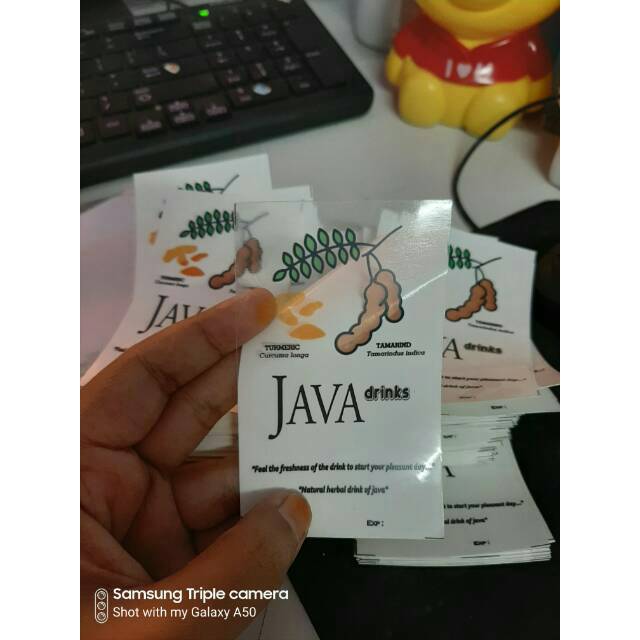 

Cetak label stiker transparan