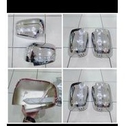 cover spion/ batok spion mobil Mitsubishi Pajero lama warna chrome