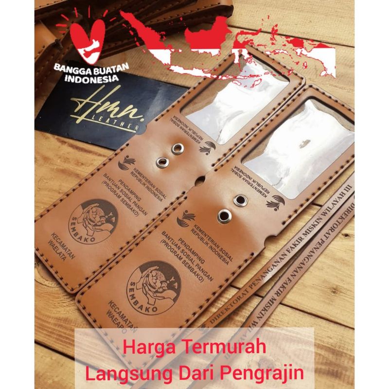

( TERMURAH) ID CARD HOLDER KULIT FLIP MAGNET/NAME TAG KULIT ASLI MODEL LIPAT MAGNIT