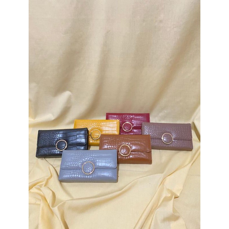 Dompet Chloe Croco/dompet wanita kekinian/dompet wanita murah/dompet panjang/dompet fashion kekinian