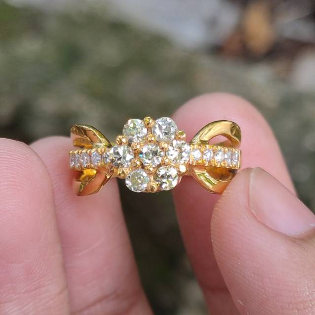 Cincin emas berlian banjar