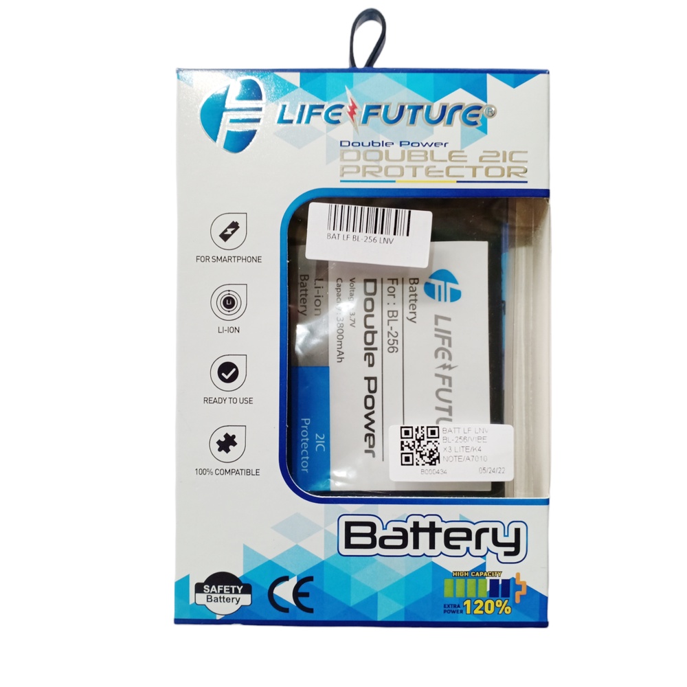 Baterai Life Future Lenovo K4 Note A7010 Vibe X3 BL256 - Batre HP LF Lenovo k4 Note