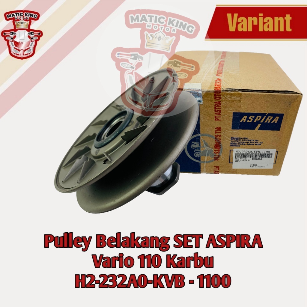 Pully Pulley Puli Belakang Honda Vario 125 150 ESP LED K35 K36  ASLI ASPIRA OTOPART H2-232A0-K35-1100