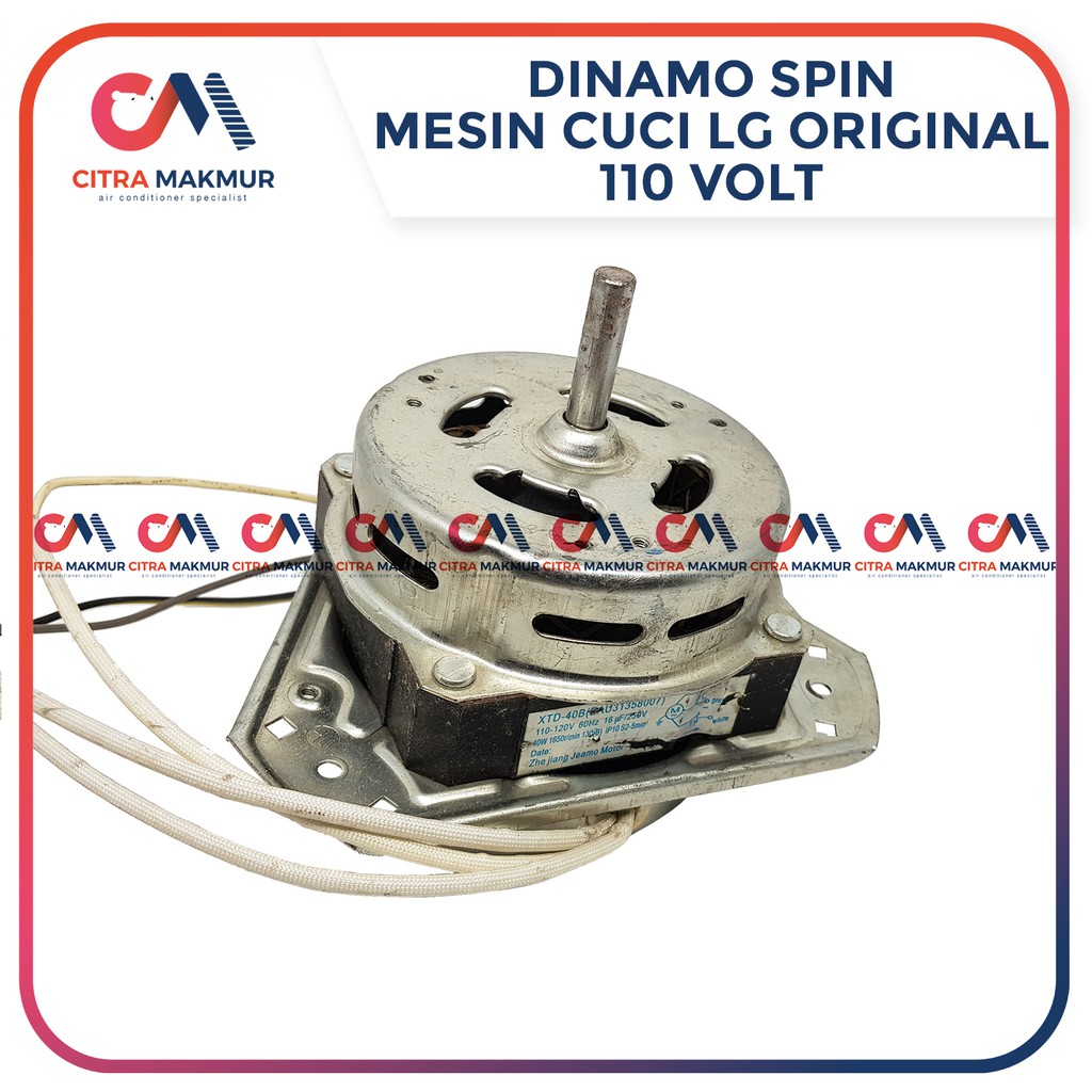 Dinamo Pengering LG Original Mesin Cuci merk Motor Spin As 10 kaki 3 110 120 Volt