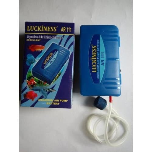 POMPA UDARA PORTABLE AERATOR BATERAI LUCKINESS AR111 ALAT PANCING ALAT DARURAT MATI LISTRIK IKAN HIA