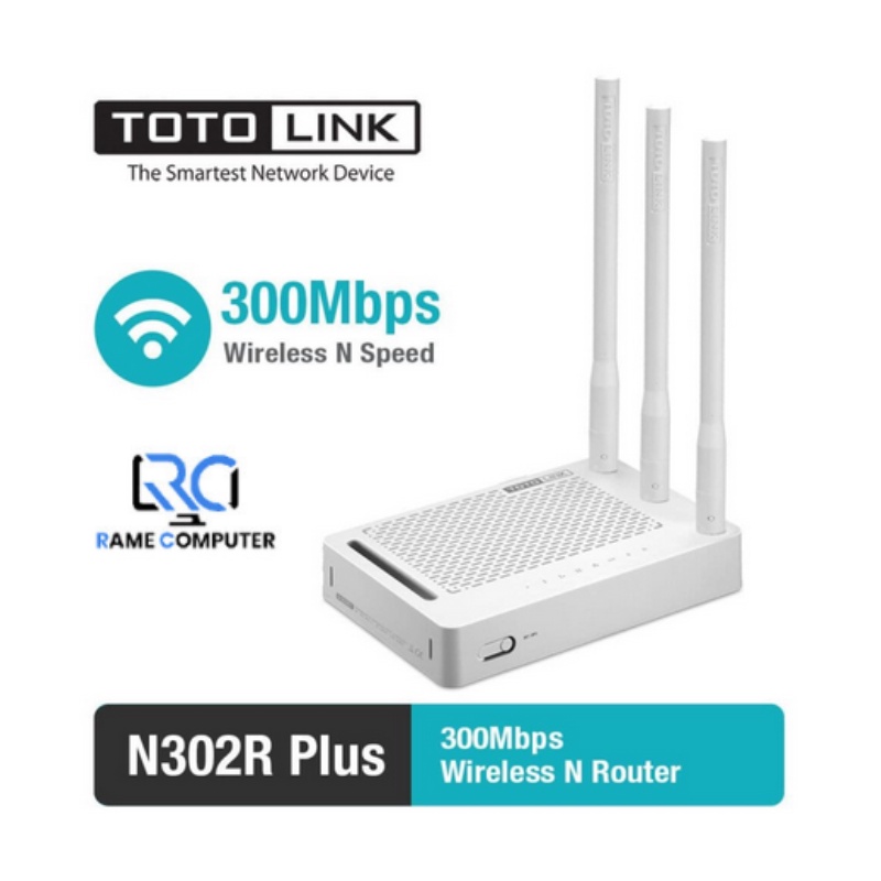 Totolink Network- 300Mbps Wireless N Router N302R Plus