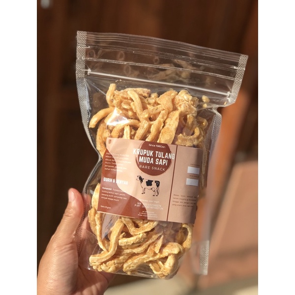 

krupuk tulang muda/ urat sapi 50gr