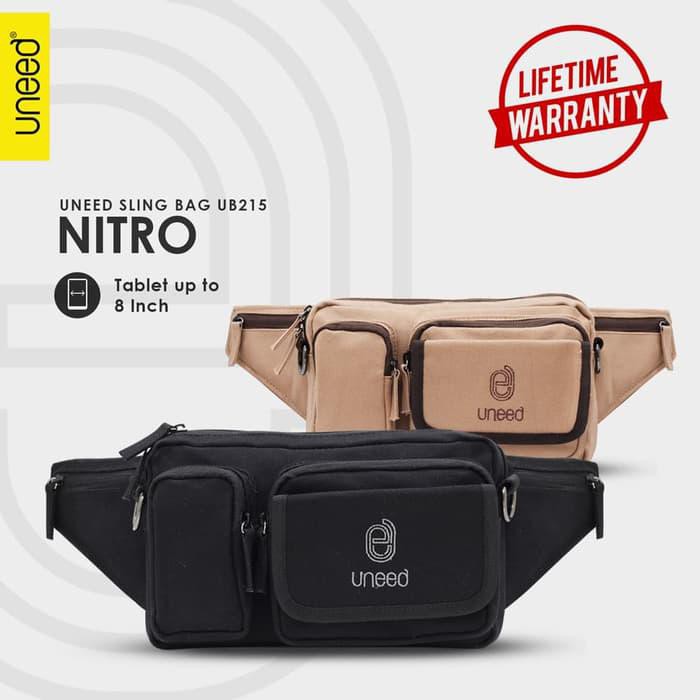 UNEED Nitro Tas Selempang Pria / Tas Sling Bag Pria - UB215 - KHAKI