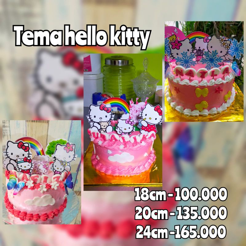 

kue ultah tema hello Kitty