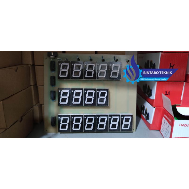 Layar Segmen Seven Segmen 7Segmen Layar Display Pertamini Pommini Pom Mini Digital Warna Merah