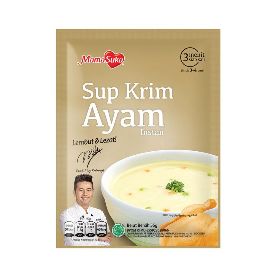 

MamaSuka Sup Krim Ayam 55 gr