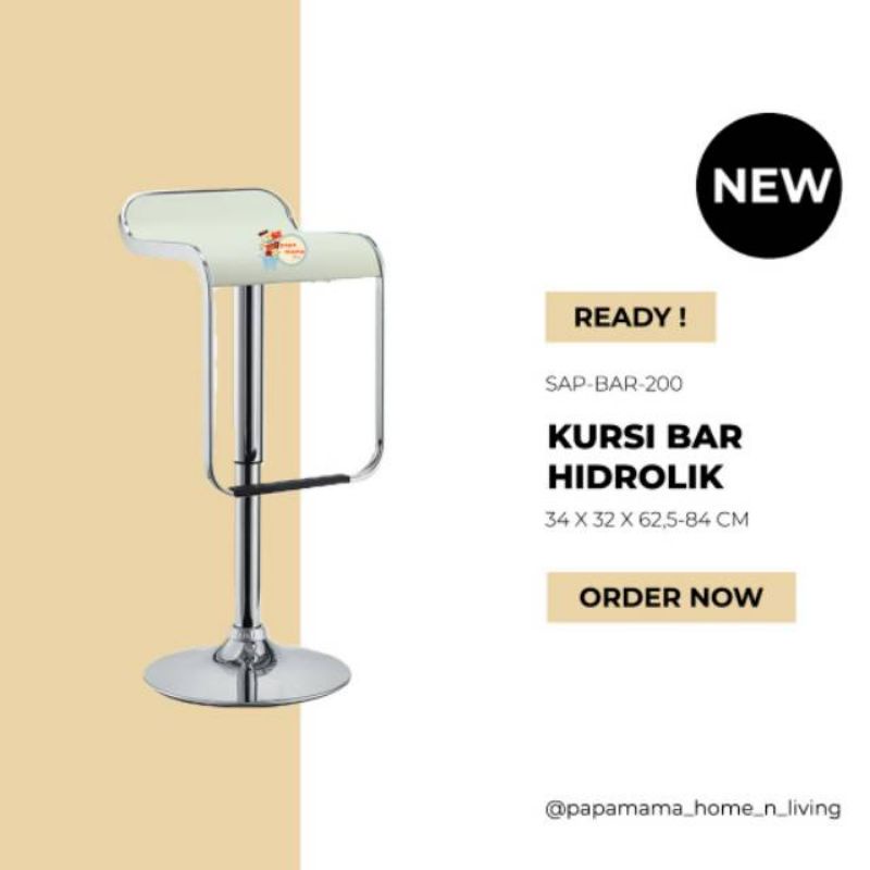 Kursi Bar Minimalis SP200 - Kursi Bar Kaki Hidrolik Tinggi Harga Grosir Medan