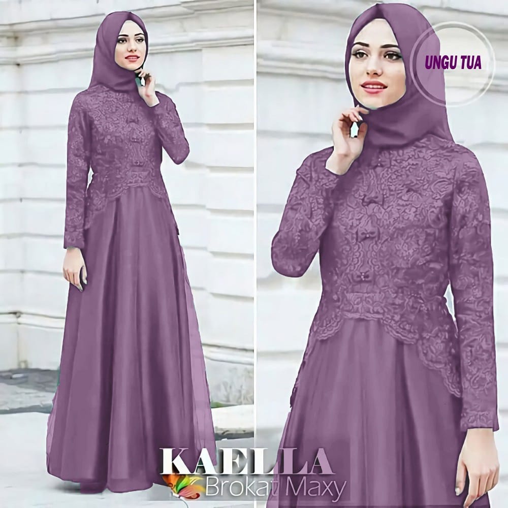 (COD) MAXI KAELLA / GAMIS SYARI MUSLIMAH / MAXI DEWASA / MAXI BRUKAT GLITER-3
