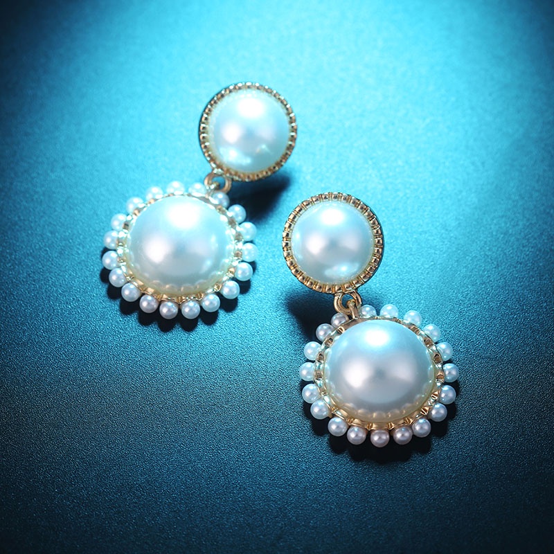 Anting Mutiara Gaya Retro Korea