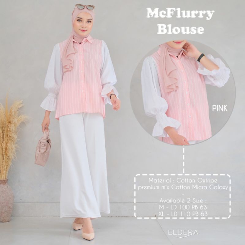100% ORI McFlurry Blouse by Eldera / ukuran M dan L